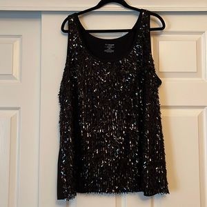 Super glittery and special Lane Bryant sequin tank top
